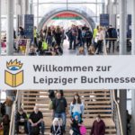 Blick auf die Eingangstreppe zur Leipziger Buchmesse